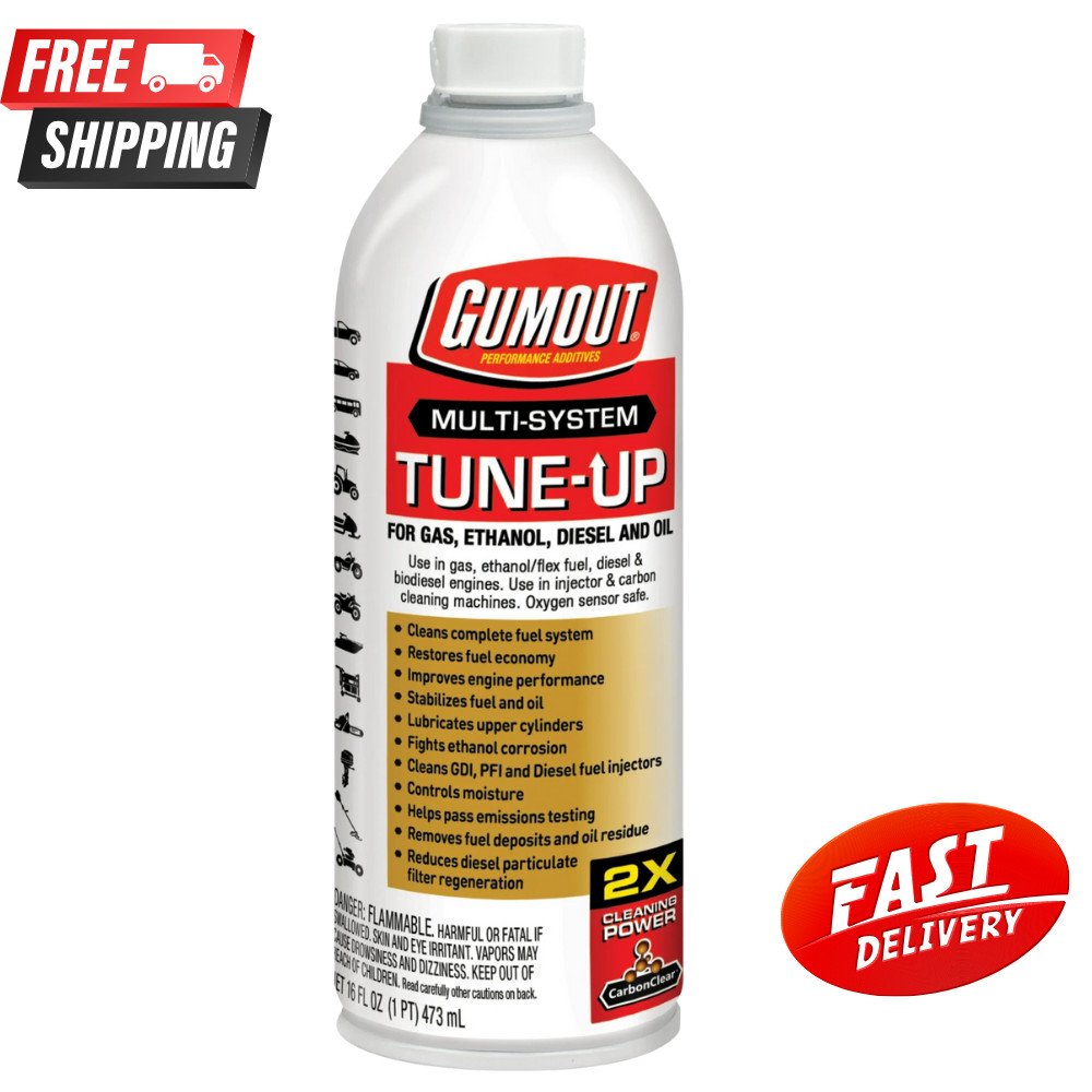 Gumout Multi-System Tune-Up For Gas, Ethanol, Diesel and Oil – 16 oz Bottle
