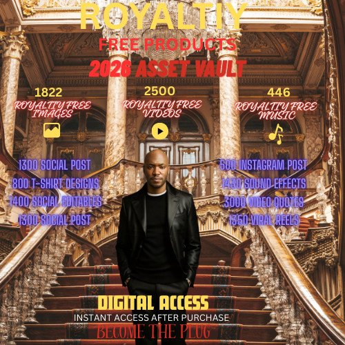 🌟ROYALTY FREE PLR PRODUCTS  2026 ASSET VAULT⭐