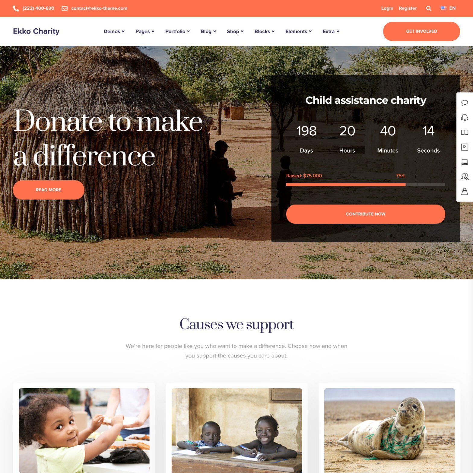 Charity Websites Design for Sale with Free VPS Web Hosting