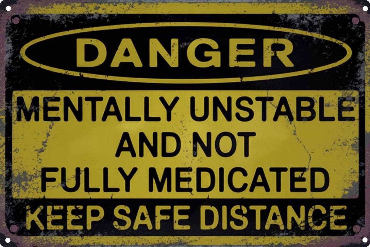 Vintage Tin Danger Sign Retro Metal Funny Signs for Garden, Home – Birthday Y…