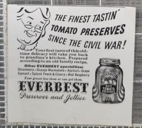 Everbest Preserves and Jellies Vintage Food Print Ad 1942