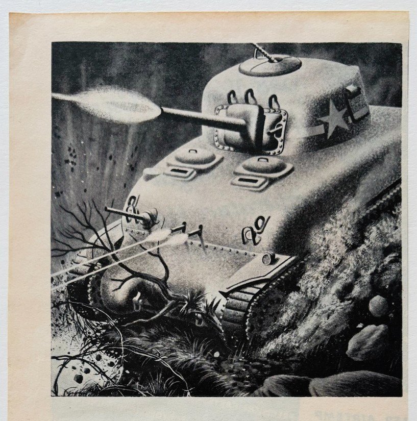 1944 New Departure Ball Bearings Advertisement WW2 Era Tanks Machinery E90E3