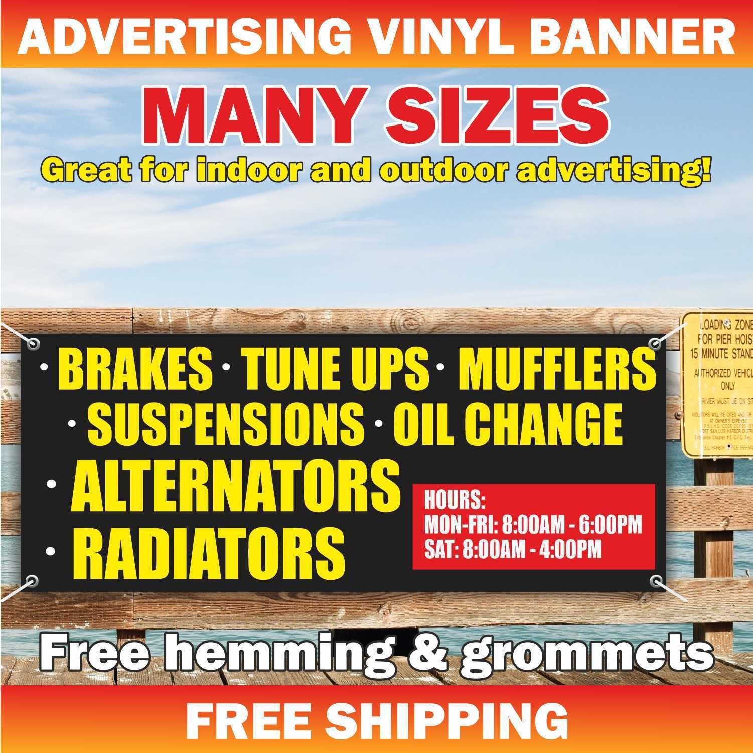 AUTO REPAIR Advertising Banner Vinyl Mesh Sign car service garage brake tune ups