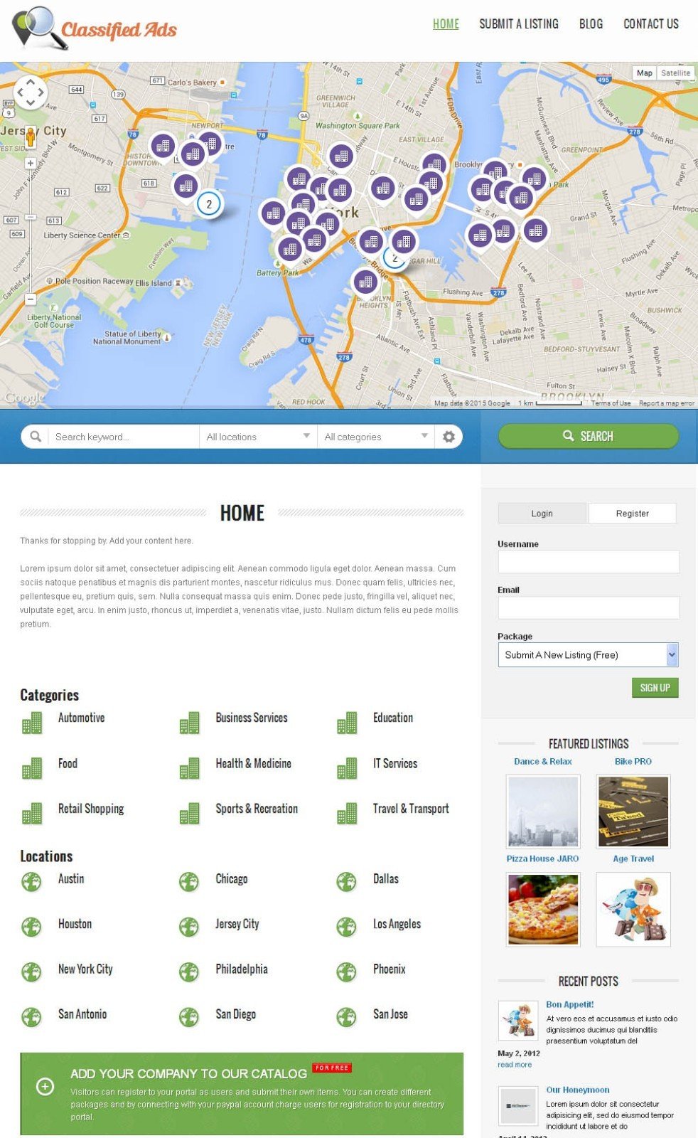Premium Business Directory Portal Website + Free Install + Hosting