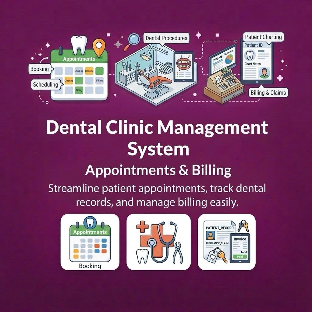 Dentist Management Web App | Clinic System | Free Hosting Included